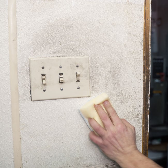 Professional XL eraser on wall