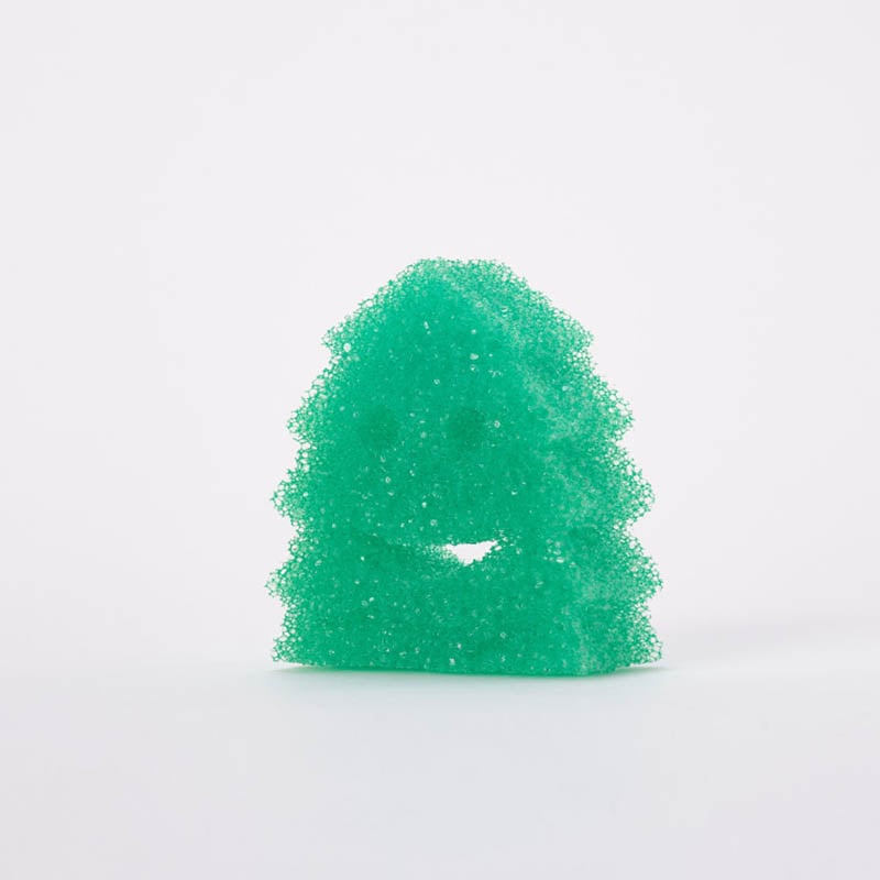 Front Side of Scrub Daddy Winter Edition "Select-A-Shape" - Tree
