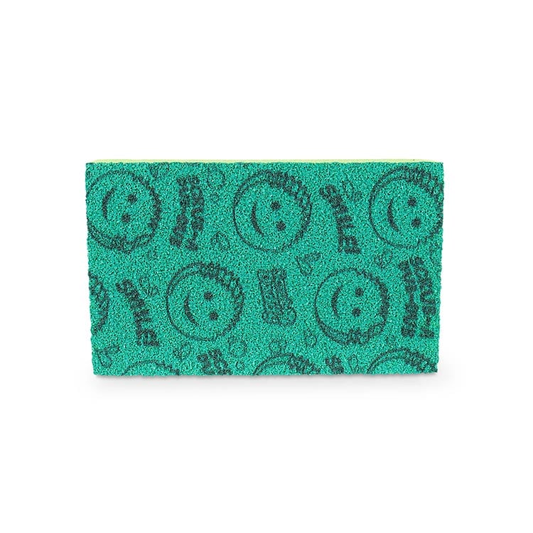 Front of Scruff Daddy Dual-Sided Sponge- Green